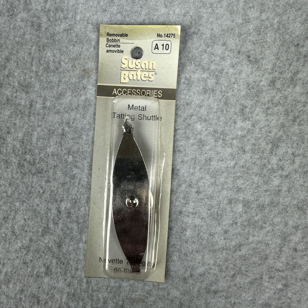 Vtg Susan Bates Metal Tatting Shuttle No. 14275 with Removeable Bobbin NEW